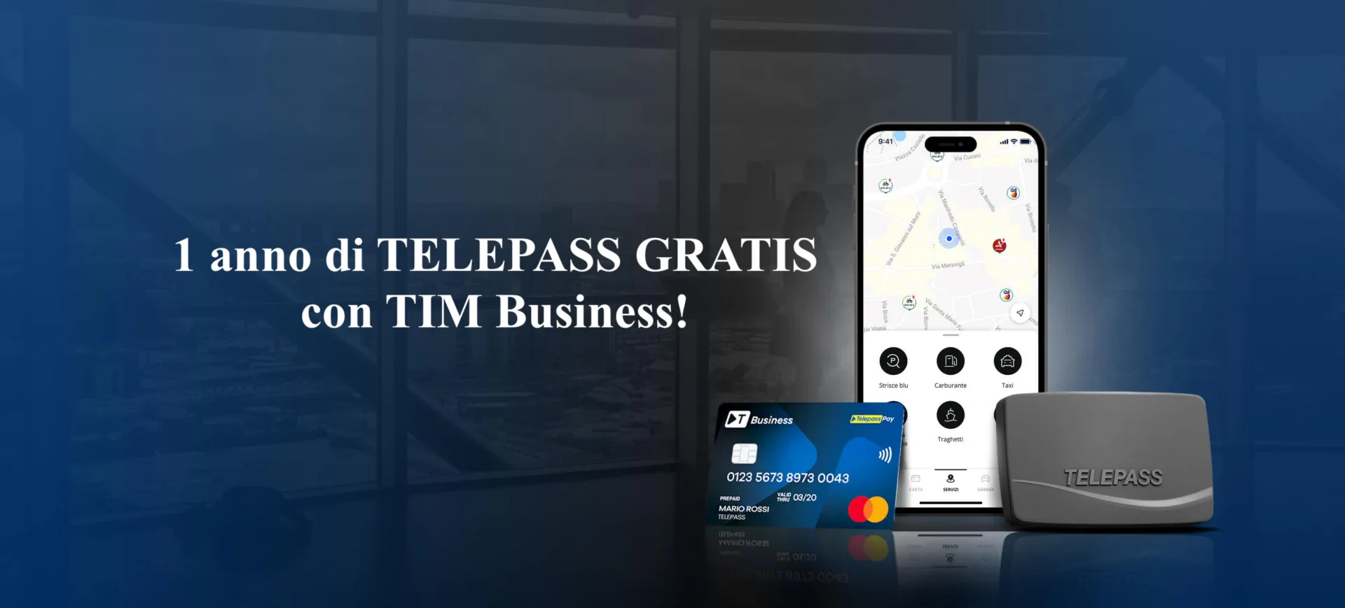 Offerta Telepass Business GRATIS per un anno se sei cliente TIM Business!